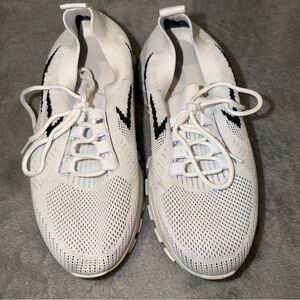 White and Black Women's Athletic Shoes